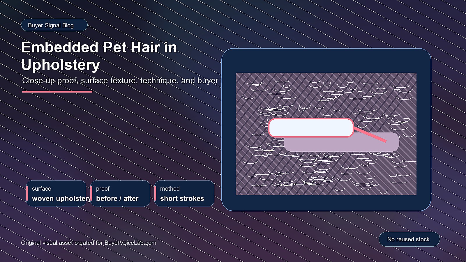 How to Remove Embedded Pet Hair from Upholstery: Product Proof Buyers Trust